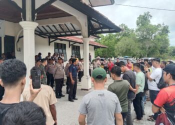 Masyarakat Lubuk Soting Aksi Damai Dikantor PT Agrinas Eks Kebun Tamtim PT Torus Ganda