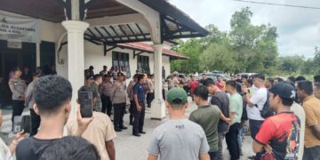 Masyarakat Lubuk Soting Aksi Damai Dikantor PT Agrinas Eks Kebun Tamtim PT Torus Ganda