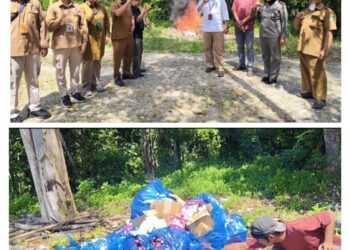 BBPOM Pekan Baru Sita Ribuan Kosmetik Ilegal di Rokan Hulu, Lebih dari 40 Merek Dimusnahkan di Tempat
