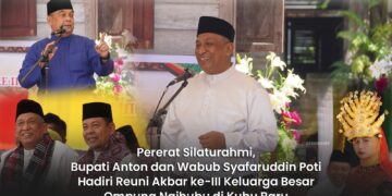 Pererat Silaturahmi, Bupati Anton Hadiri Reuni Akbar ke-3 Keluarga Besar Ompung Naihubu di Kubu Baru