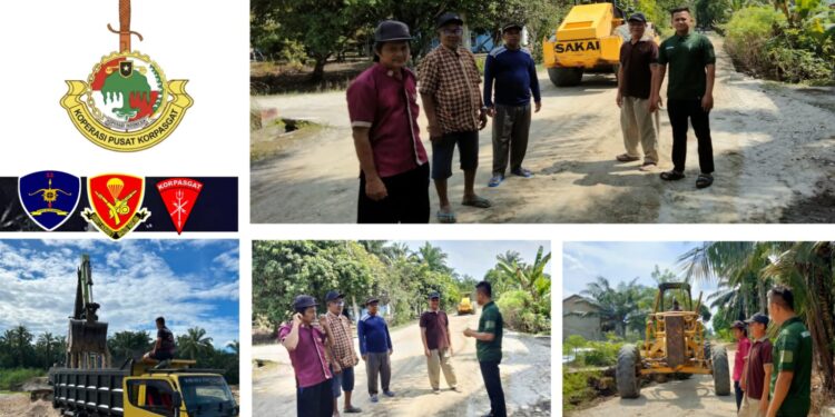 Sinergi Pemkab Rokan Hulu dan KORPASGAT Percepat Akses Infrastruktur Desa Bangun Jaya