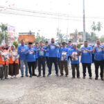Demokrat Rohul Gelar Gerakan Langit Biru Indonesia Asri, 275 Peserta Bersihkan Pemakaman Kampung Bukit