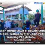 Wabup Rohul Sidak Tiga PKS, Temukan Harga TBS Petani Swadaya di Bawah Ketetapan Pemerintah