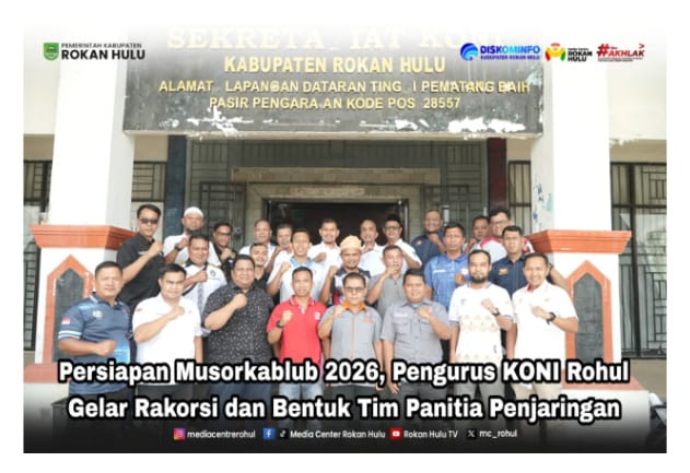 KONI Rohul Bentuk Tim Penjaringan Calon Ketua Periode 2026–2030