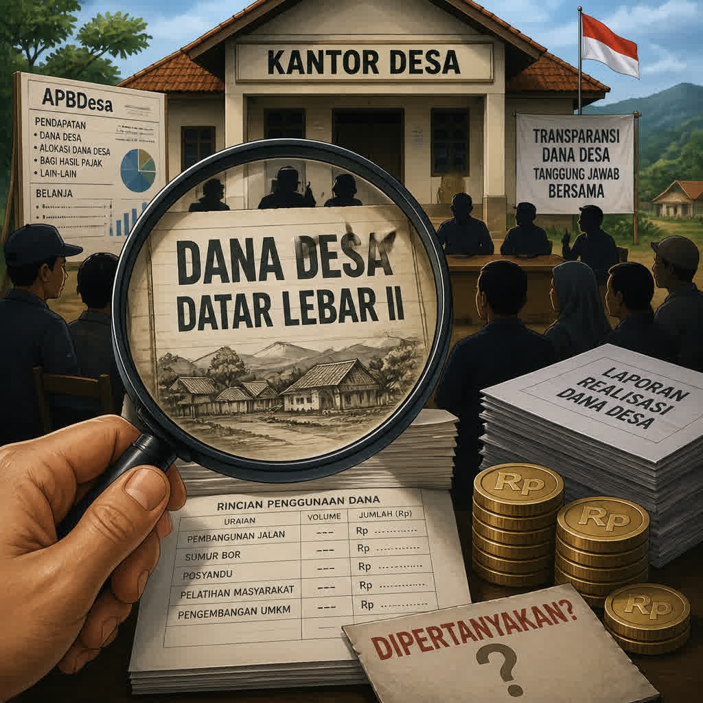Dana Desa Datar Lebar II 2025 Rp862,9 Juta Disorot, Sejumlah Kegiatan Dipertanyakan
