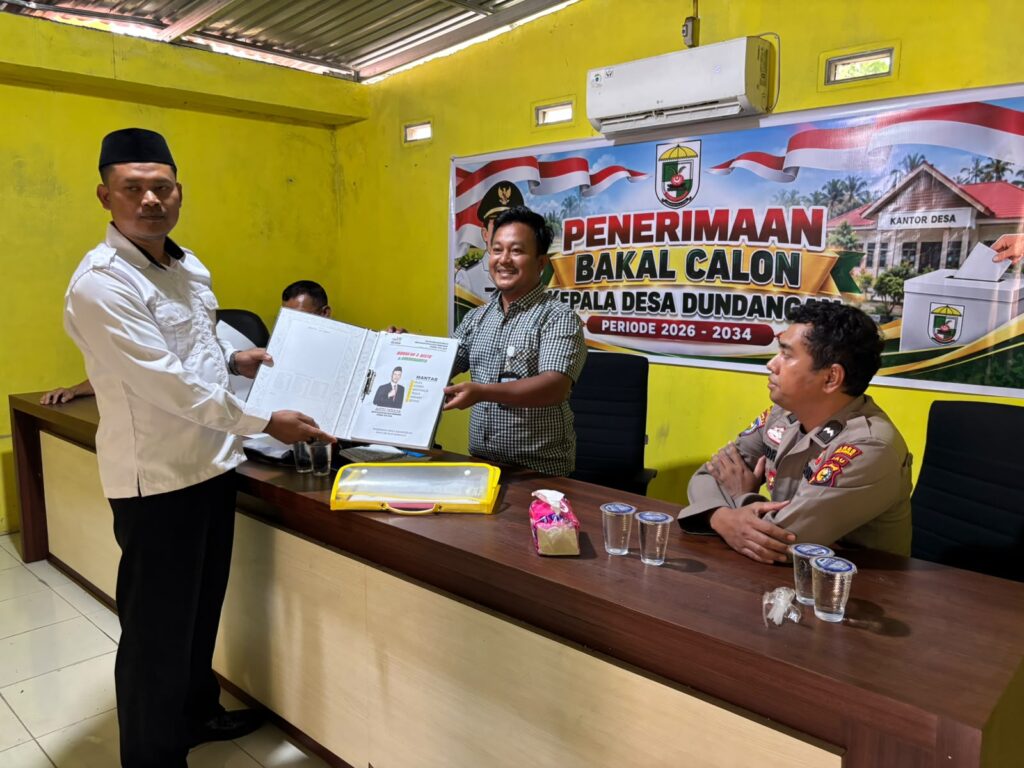 Anto Wijaya Resmi Mendaftar sebagai Calon Kepala Desa Dundangan Periode 2026–2034